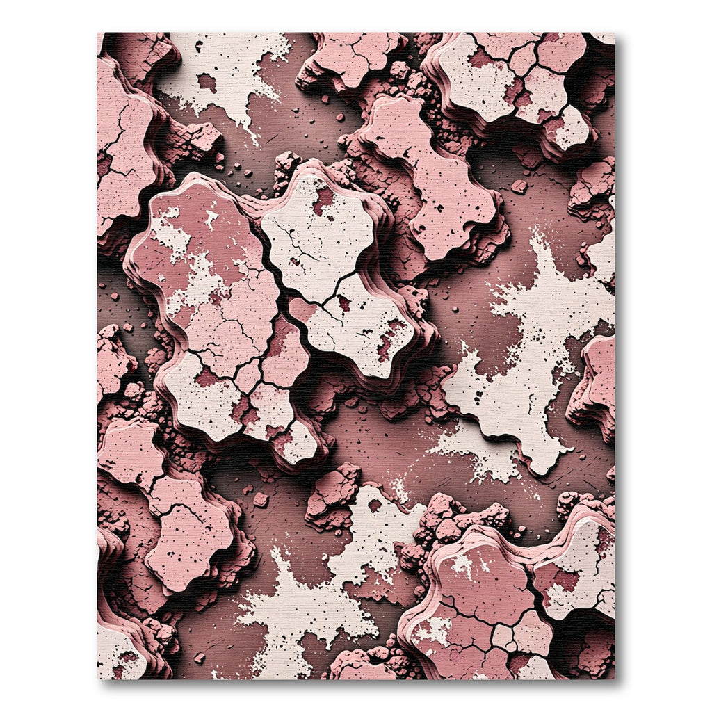 Rose Clay Cracked Earth Layers Rug