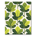 Green Leafy Branch Tree Rug