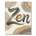 Earth Tones Brushstroke Swirl Zen Rug