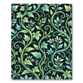 Lush Emerald Ivy Serpentine Vine Art Rug