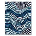 Zebra Stripe Ocean Waves Rug