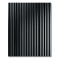 Dark Gray Vertical Ribbed Rug