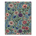 Sage Green Vintage Botanical Floral Arrangement Rug