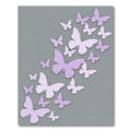 Ethereal Soft Purple Butterfly Swarm Rug