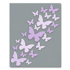 Ethereal Soft Purple Butterfly Swarm Rug