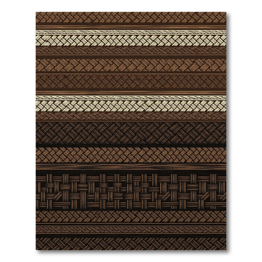 Earthy Braided Stripes Texture Rug