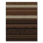 Earthy Braided Stripes Texture Rug