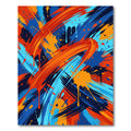 Vibrant Abstract Multicolored Paint Splatter Rug