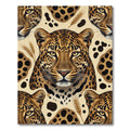 Leopard Spots Wheat Meadow Composition Rug