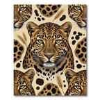 Leopard Spots Wheat Meadow Composition Rug