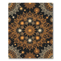 Golden Celestial Mandala Starry Night Rug