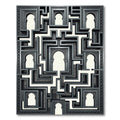 Ornate Arabesque Labyrinth Arch Rug