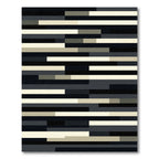Modern Monochromatic Abstract Linear Rug