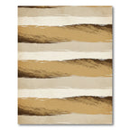 Minimalist Earthy Brown Horizontal Brushstroke Rug