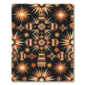 Earthy Geometric Celestial Cross Art Rug