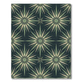 Sage Green Celestial Radiating Star Rug