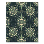 Sage Green Celestial Radiating Star Rug