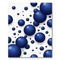 Deep Blue Spheres Abstract Composition Rug