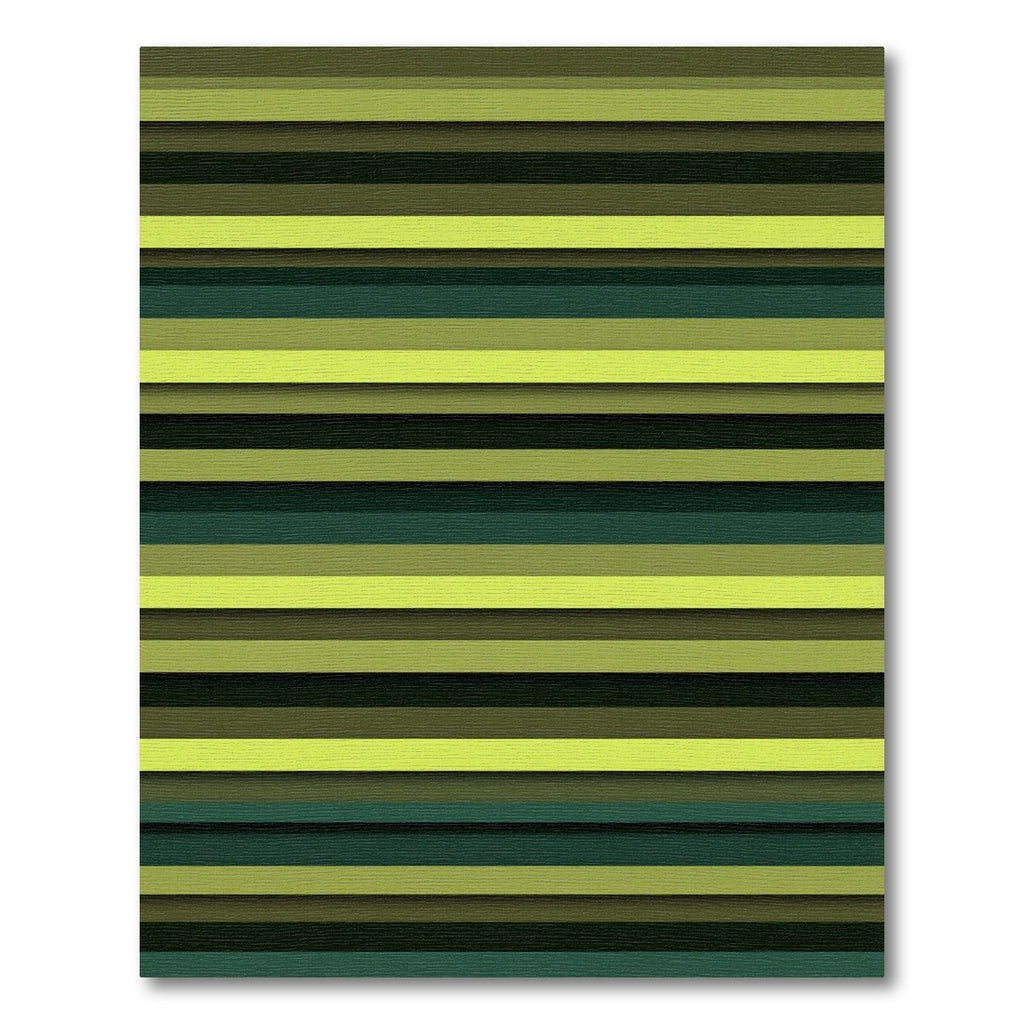 Minimalist Olive and Lime Linear Rug