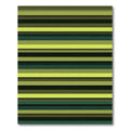 Minimalist Olive and Lime Linear Rug