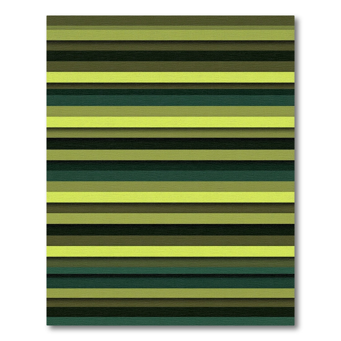 Minimalist Olive and Lime Linear Rug
