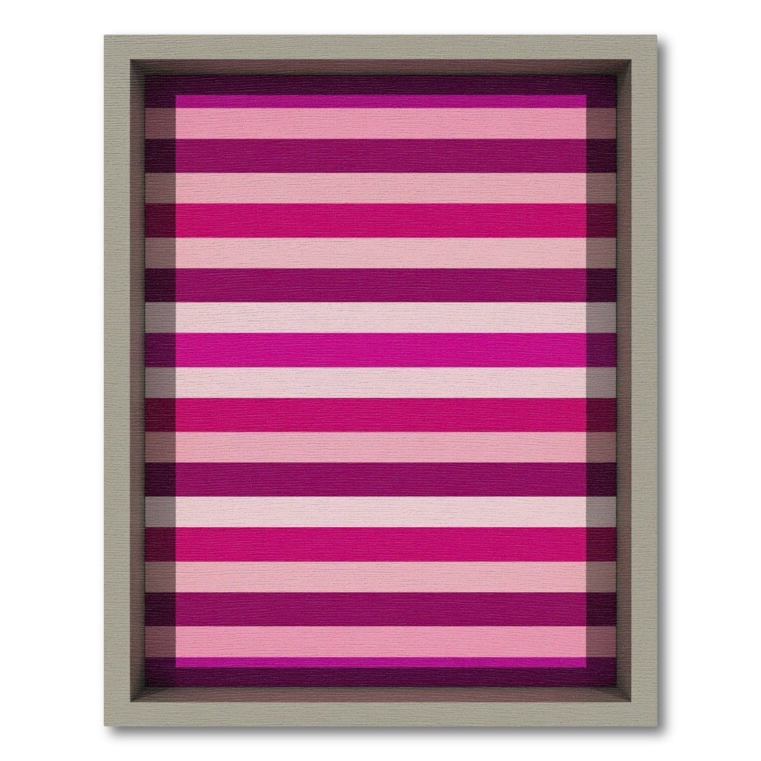 Bold Magenta Pink Striped Modern Rug