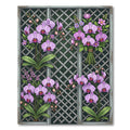 Purple Orchid Garden Lattice Rug