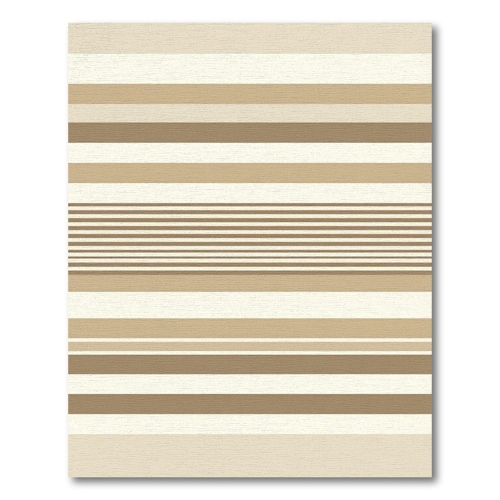 Earthy Neutral Tone Stripe Rug