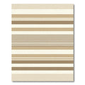 Earthy Neutral Tone Stripe Rug