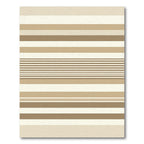 Earthy Neutral Tone Stripe Rug