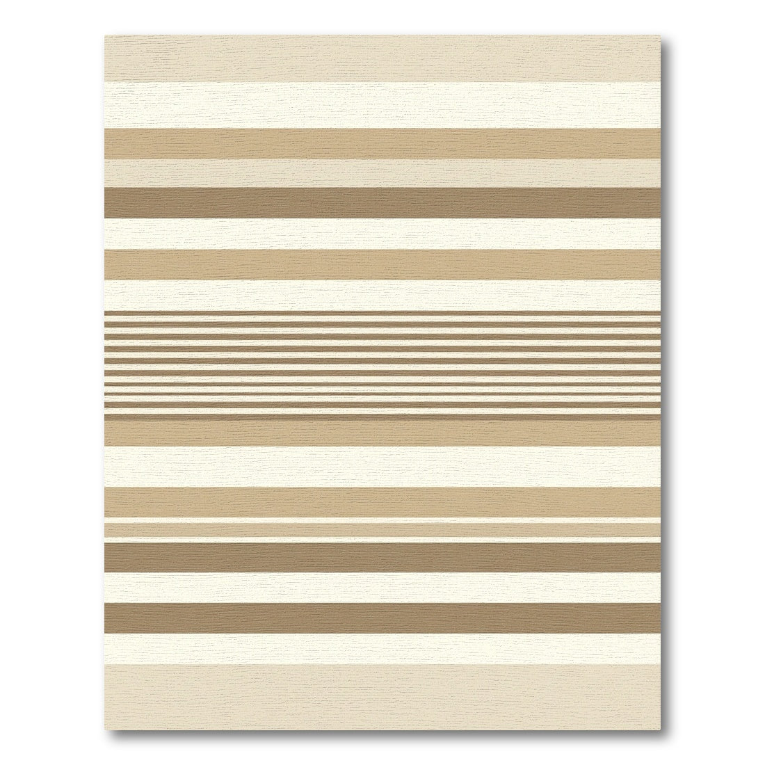 Earthy Neutral Tone Stripe Rug