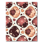 Amber Red Organic Blobs Rug