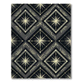 Monochromatic Diamond Starburst Geometric Rug