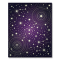 Cosmic Deep Purple Starry Night Rug