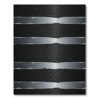 Modern Carbon Fiber Stripe Rug