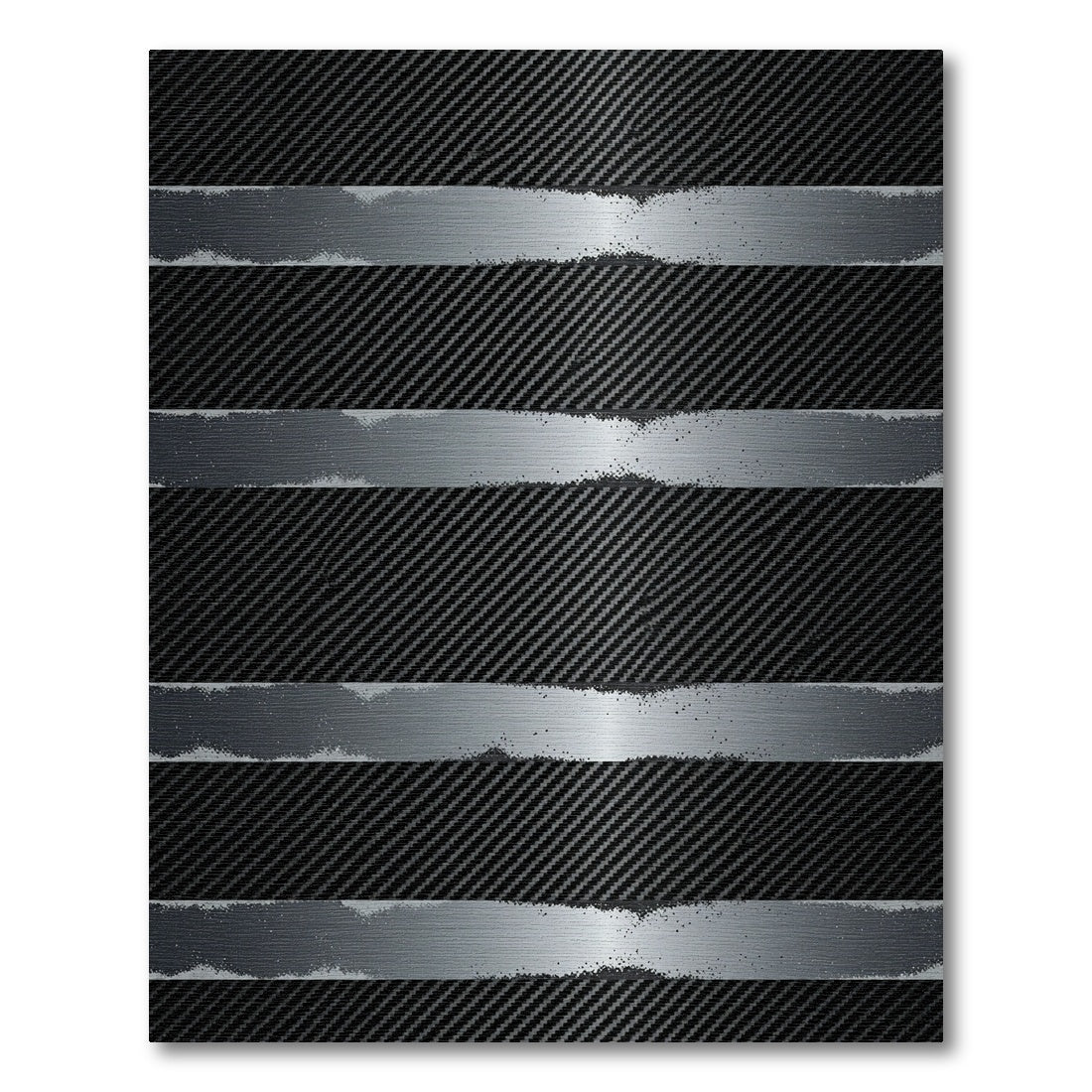 Modern Carbon Fiber Stripe Rug