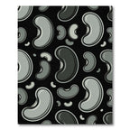 Gray Bean Scatter Art Rug