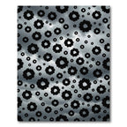 Cloudy Gray Scattered Floral Bloom Rug