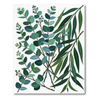 Eucalyptus Leaves Botanical Arrangement Rug