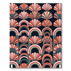 Coral Fan Rainbow Mid Century Rug