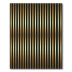 Modern Black Gold Vertical Stripe Rug