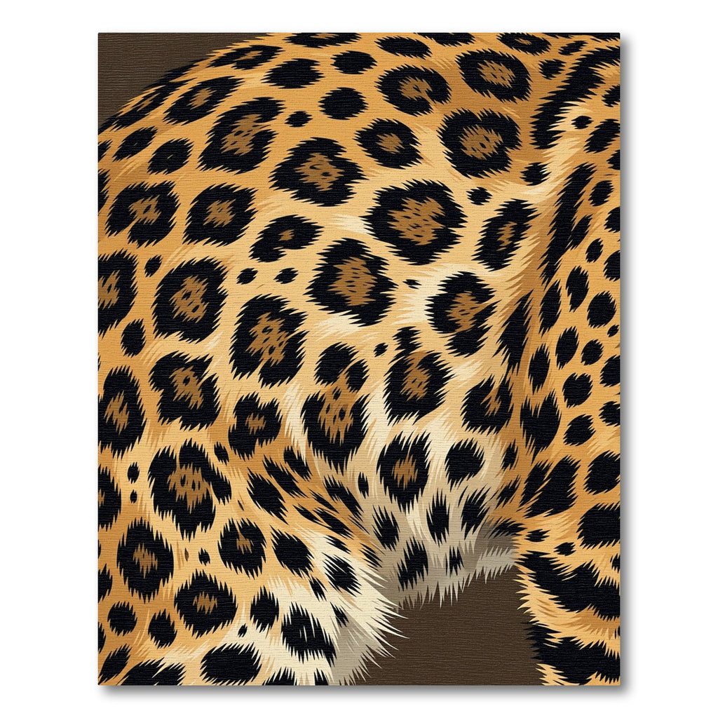 Vibrant Golden Leopard Fur Spotted Area Rug