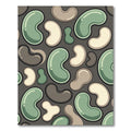 Modern Sage and Cream Organic Kidney Bean Rug