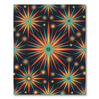 Retro Starburst Bursting Radiance Rug