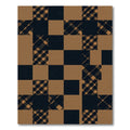 Black and Tan Plaid Checkered Rug