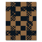 Black and Tan Plaid Checkered Rug