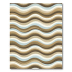 Earthy Tones Wavy Stripe Rug