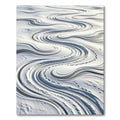 Serene White Flowing Snowdrift Rug