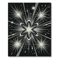 Monochromatic Starburst Floral Explosion Rug