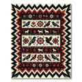 Folk Art Birds Flowers Animals Rug